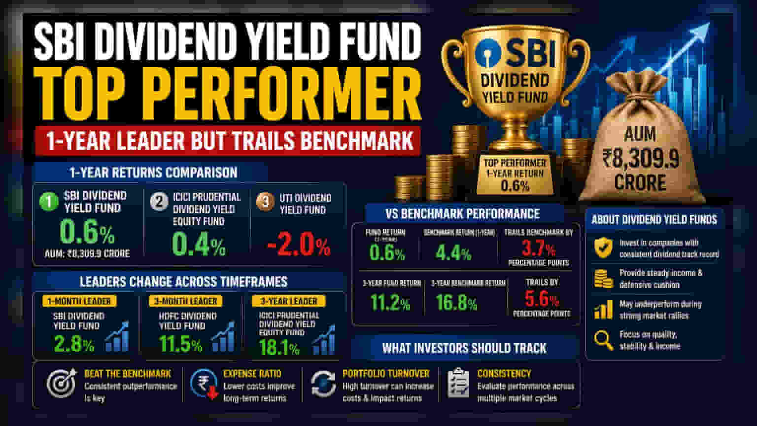 SBI డివిడెండ్ ఈల్డ్ ఫండ్: ఏడాదిలో టాప్.. కానీ బెంచ్మార్క్ను అందుకోలేకపోయింది!