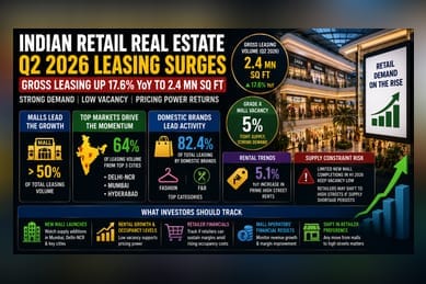 India Retail Leasing Rises 17.6% in Q2 2026: Key Takeaways