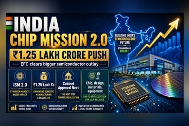 India Approves ₹1.25 Lakh Crore For Semiconductor Mission 2.0