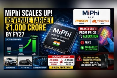 MiPhi Targets ₹1,000 Crore Revenue Amid Memory Chip Shortage