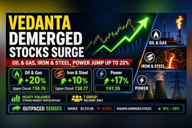 Vedanta Demerged Units Surge; Oil & Gas, Power Hit New Peaks