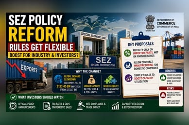 India Considers Easing SEZ Rules to Help Exporters