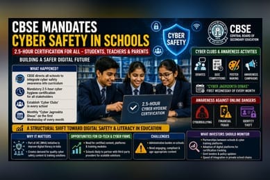 CBSE Mandates Cyber Hygiene Courses Across Affiliated Schools