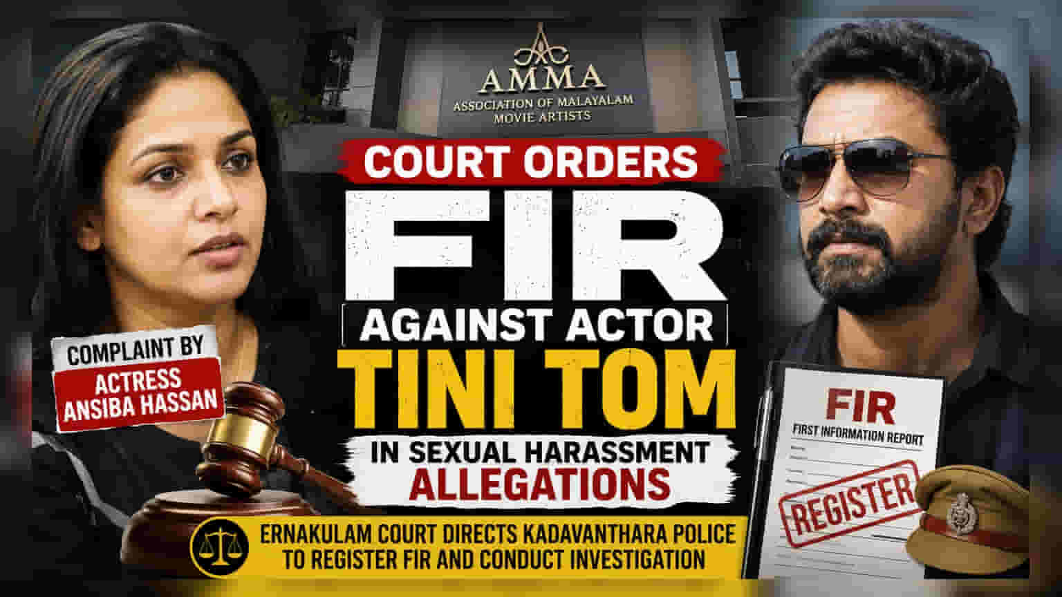 Kerala Court Orders FIR Against Actor Tini Tom Over Complaint