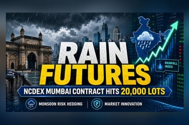 NCDEX Rainfall Futures See 20,000 Lots Traded in Debut Month