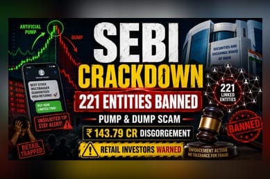 SEBI Bans 221 Entities in Rs 143 Crore Pump-and-Dump Case