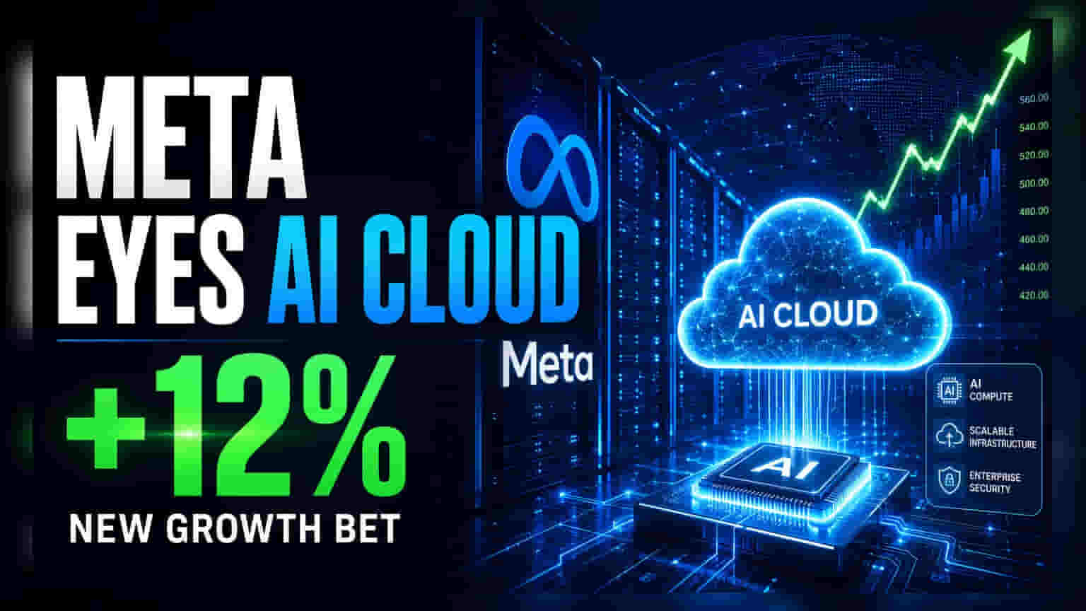 Meta Shares Jump 12%: AI క్లౌడ్ మార్కెట్ లోకి అడుగుపెట్టే యోచన!