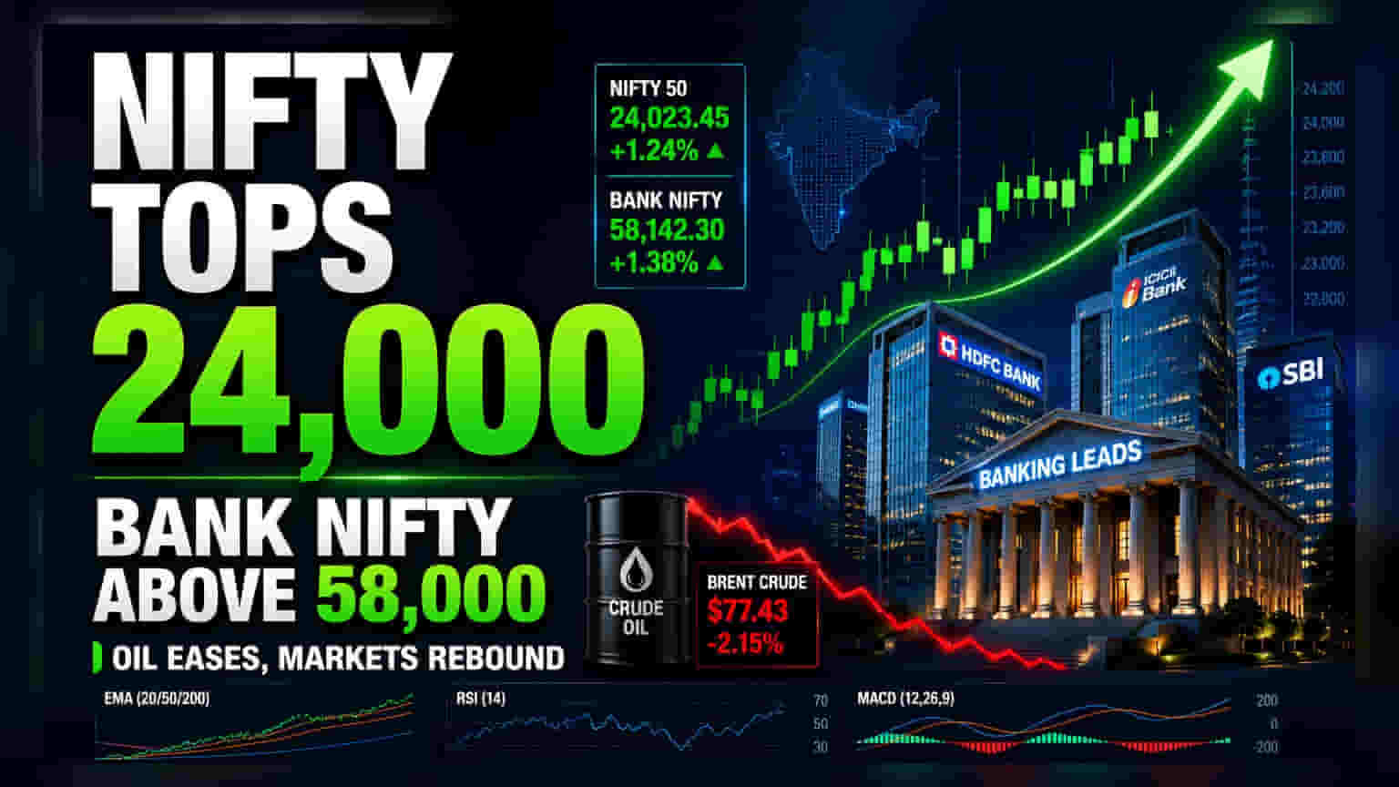Nifty 50 એ 24,000 પાર કર્યું: માર્કેટની તેજીનું કારણ અને આગળ શું?