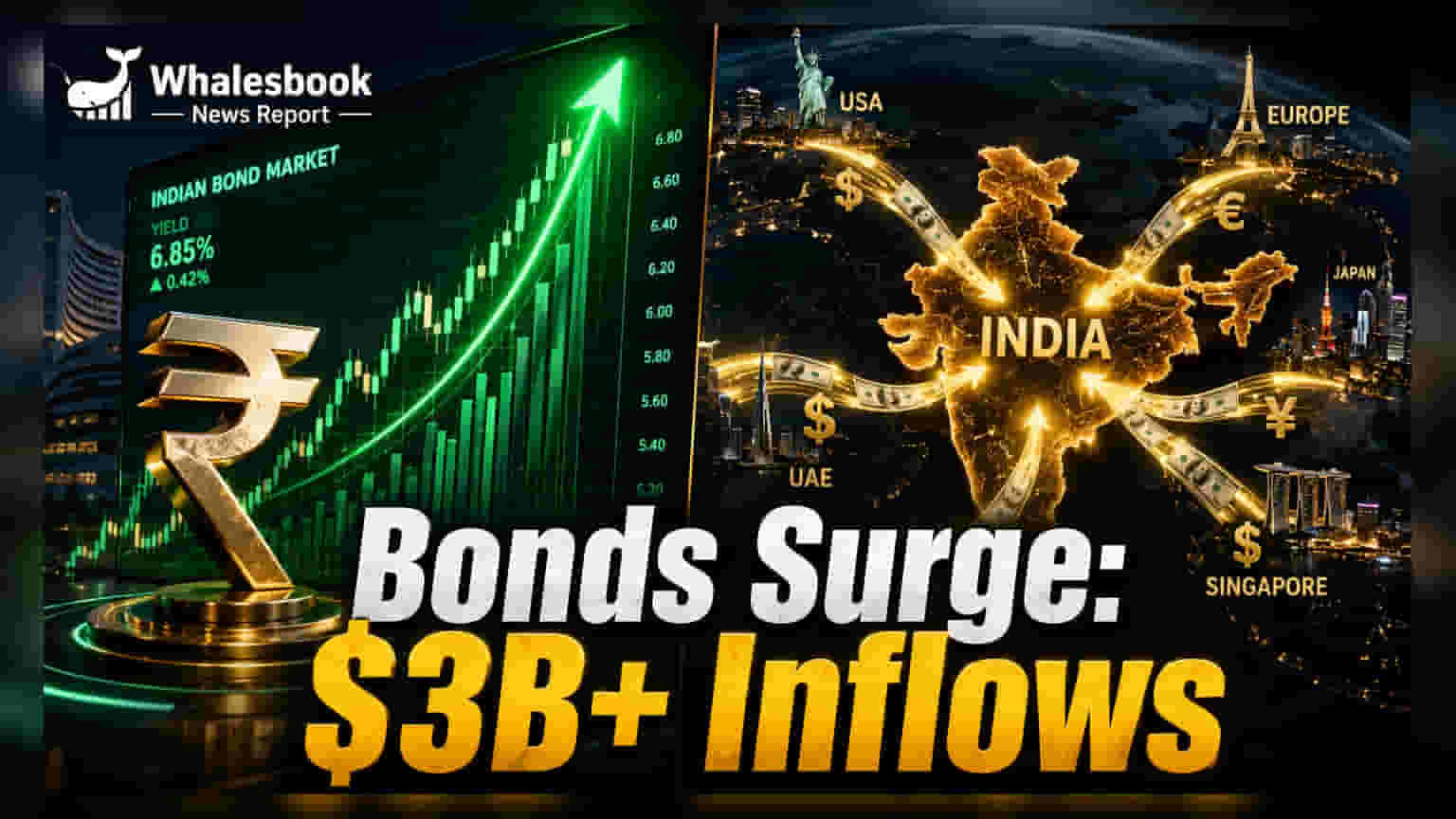 Indian Bonds में तूफानी तेजी: विदेशी फंड्स की एंट्री से 10-Year Yield लुढ़का 6.73% पर