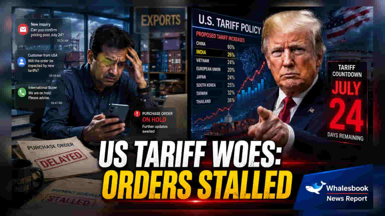 US Tariff Uncertainty Delays Indian Export Orders