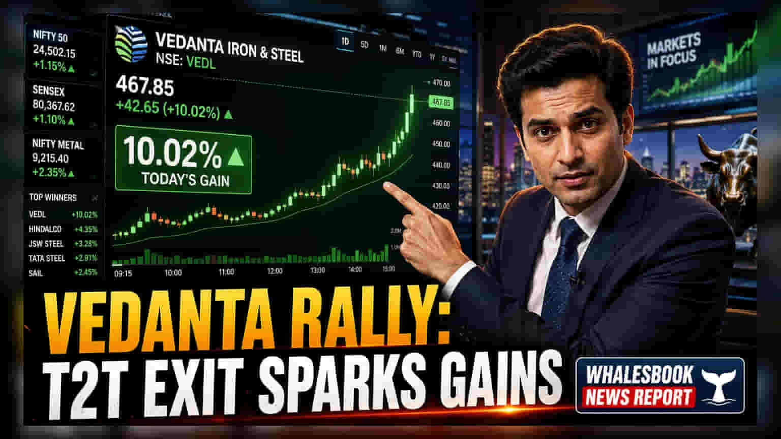 Vedanta Group: T2T सेगमेंटमधून बाहेर पडताच शेअर्सची तुफानी तेजी!