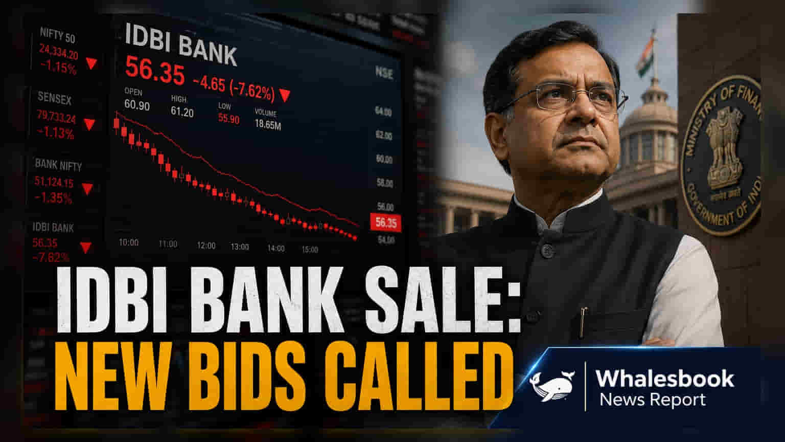 Government Seeks New IDBI Bank Bids, Targets FY27 Exit