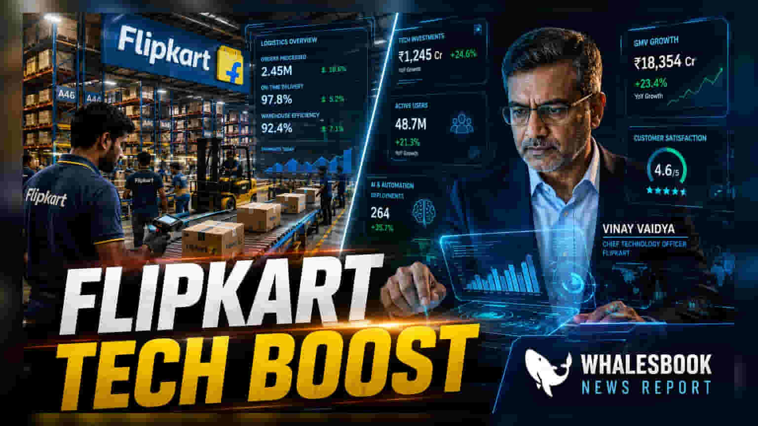 Flipkart मध्ये मोठे फेरबदल! ए-कॉमर्स कंपनीने व्हॅक्यूम भरण्यासाठी दिग्गज IIT एक्झिक्युटिव्हची केली नियुक्ती