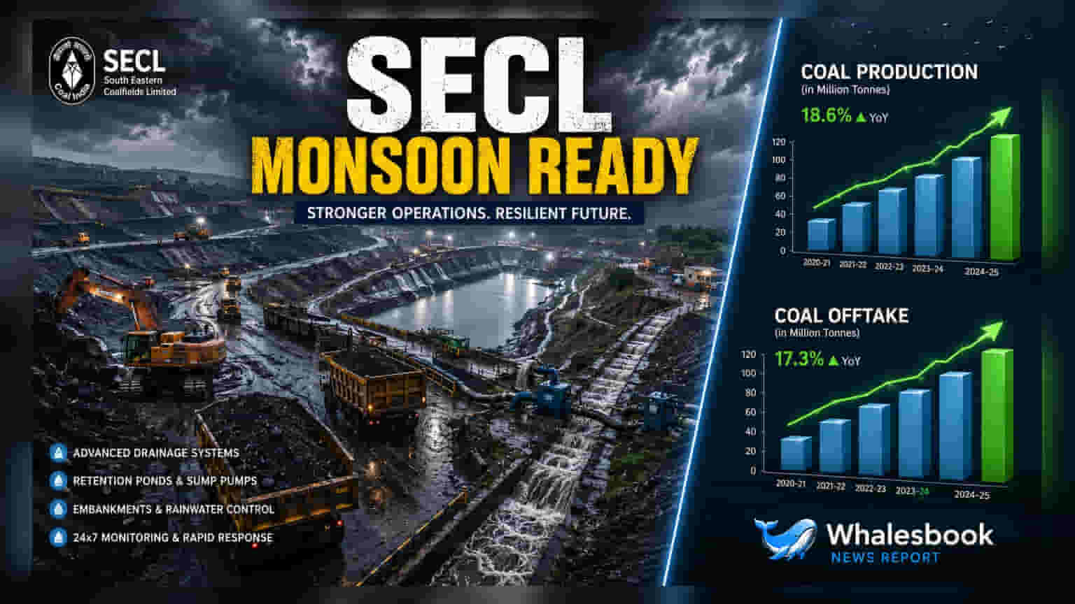 Coal India Arm SECL Reports Record Q1 Output, Prepares For Monsoon