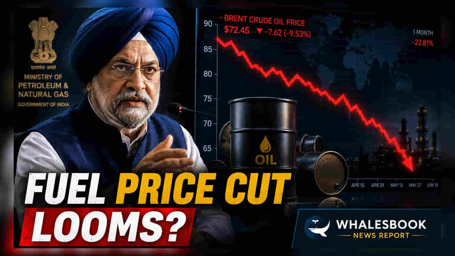 India Hints At Fuel Price Cuts As Global Oil Rates Stabilize