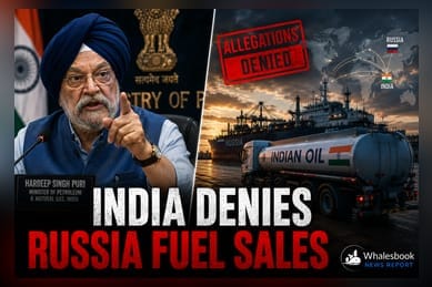 India Denies Direct Fuel Exports to Russia, Cites Traders