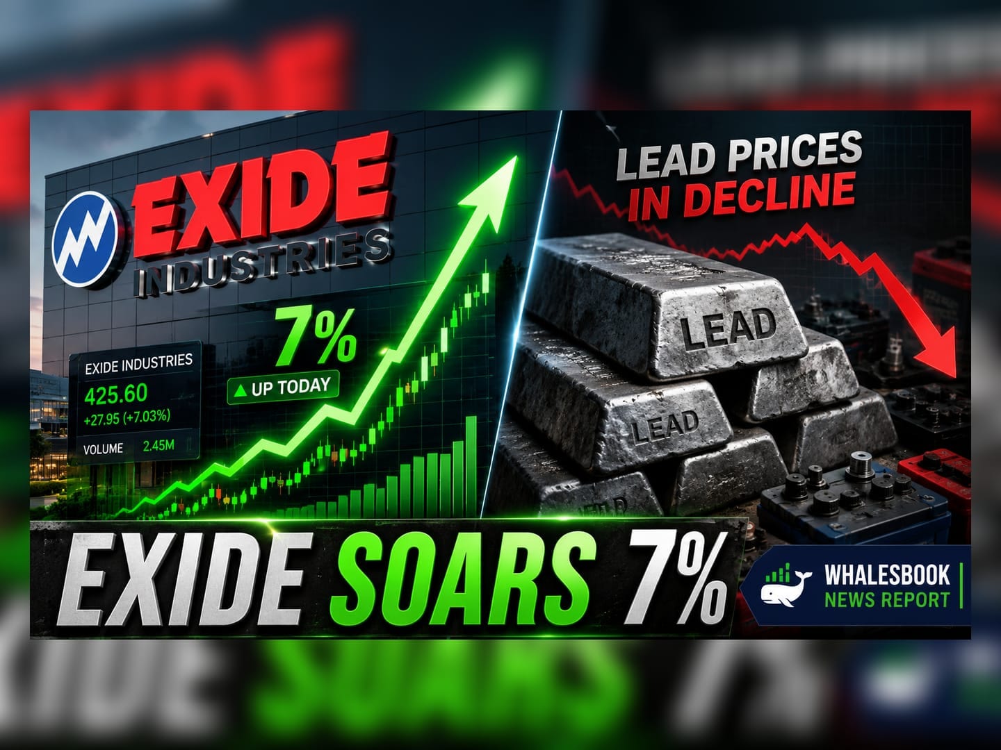 Exide Industries Jumps 7% as Lead Prices Hit Multi-Year Lows
