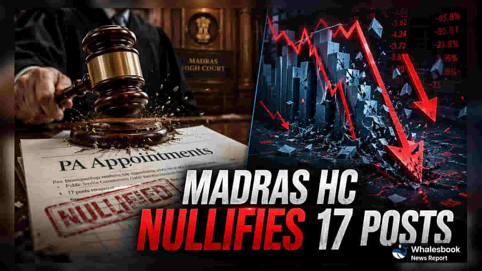 मद्रास हायकोर्टचा मोठा निर्णय: १७ न्यायाधीश सहाय्यक पदांच्या नियुक्त्या रद्द!
