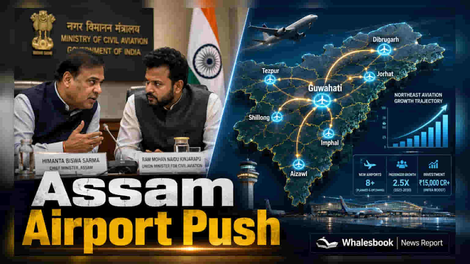 Assamలో 6 కొత్త విమానాశ్రయాలు: ఈశాన్యంలో ఏవియేషన్ హబ్గా ఎదగనున్న రాష్ట్రం