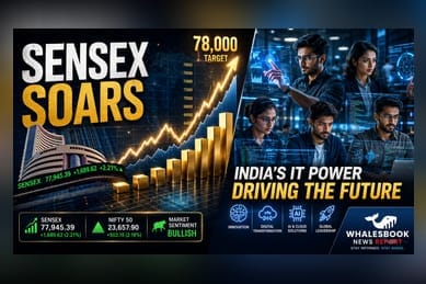 Sensex Closes At 77,502 Led By IT Gains; Nifty Up 0.7%