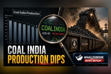 Coal India Production Falls 1% In June; Inventory Levels Steady