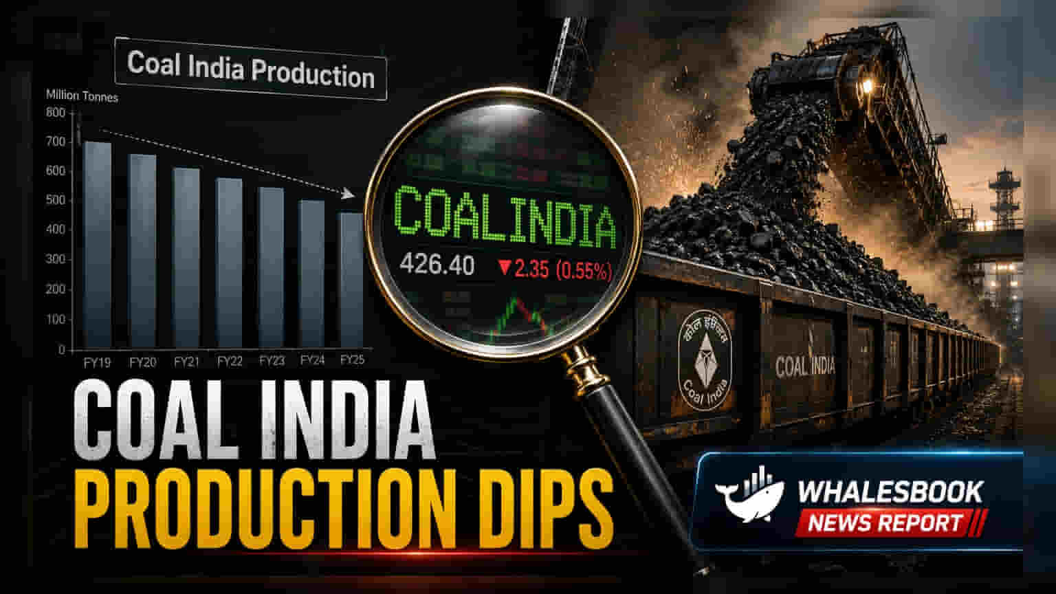 Coal India Production Falls 1% In June; Inventory Levels Steady