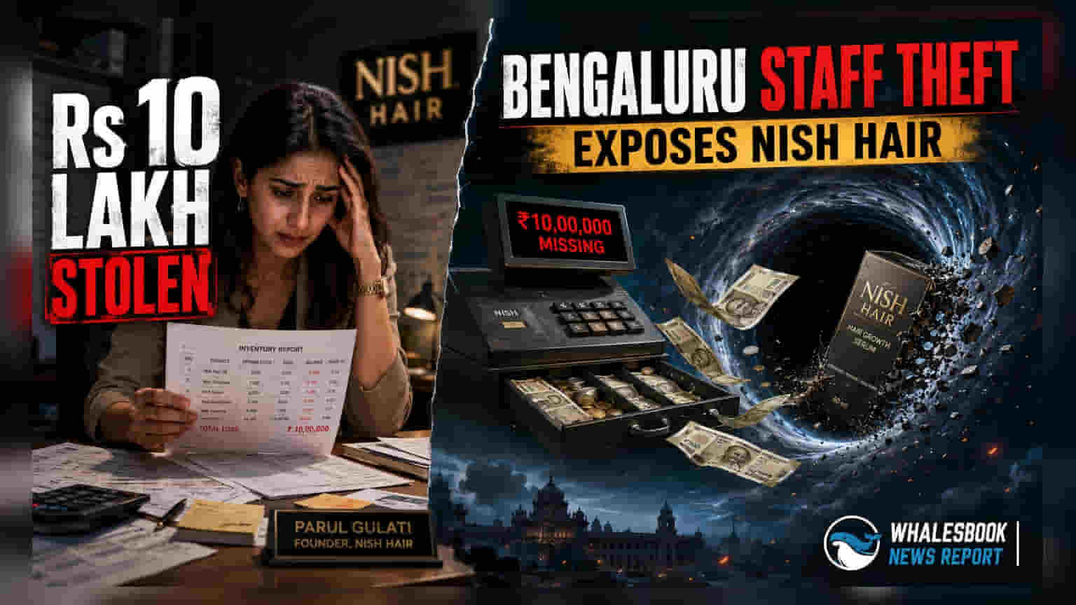Nish Hair Founder Alleges Rs 10 Lakh Theft by Staff