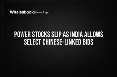 Power Stocks Slip As India Allows Select Chinese-Linked Bids