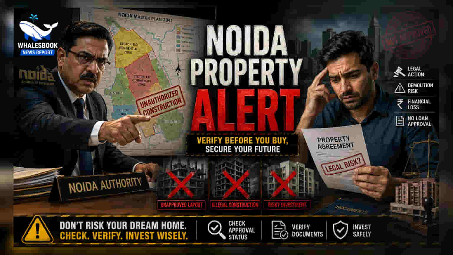 Noida Authority: అక్రమ ఆస్తుల వేటలో అధికారులు.. ఇన్వెస్టర్లకు హెచ్చరిక!