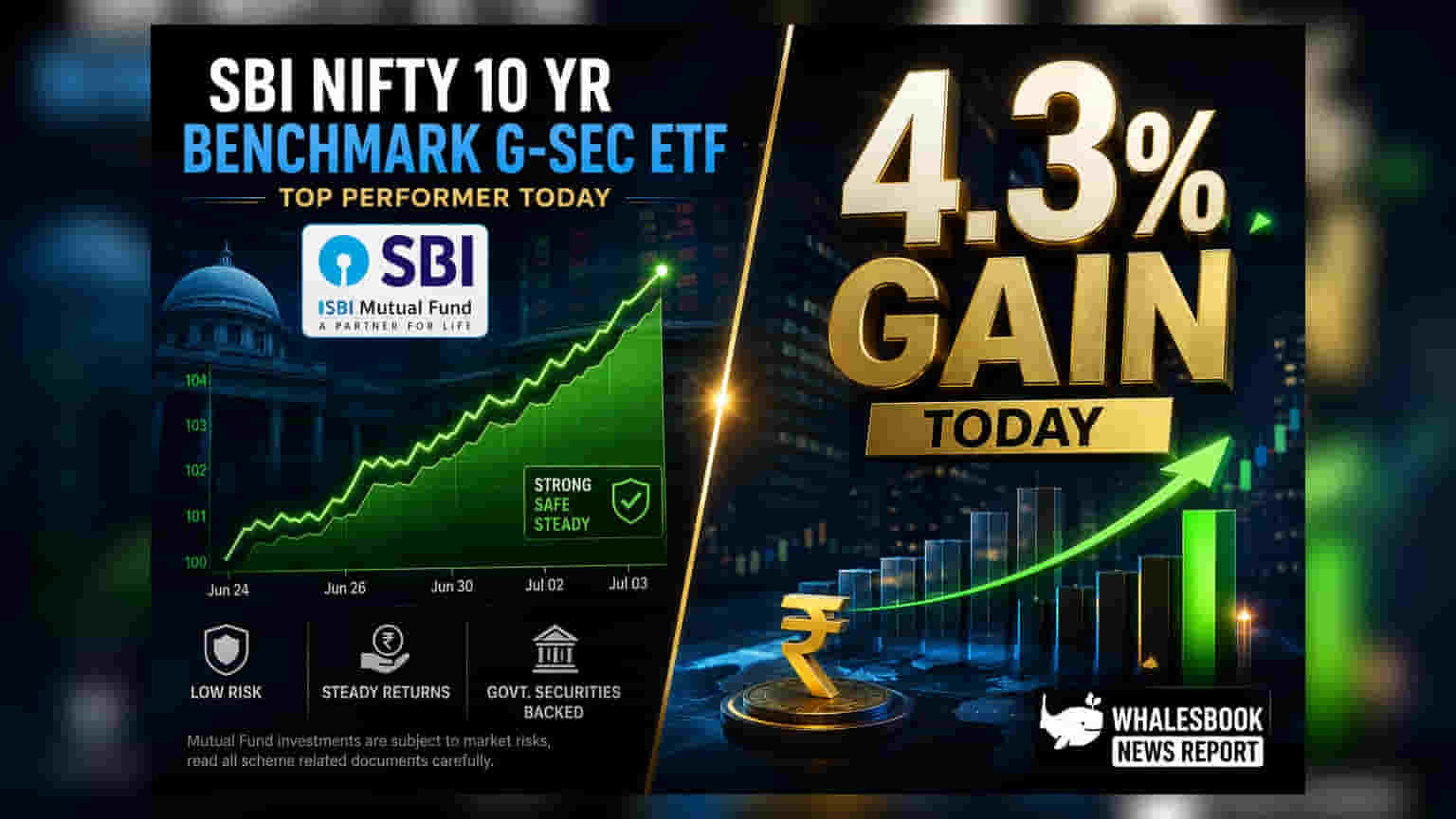 SBI Nifty G-Sec ETF: கடன் சந்தையில் அசத்தல்! 3 மாதங்களில் 4.3% வருமானம்