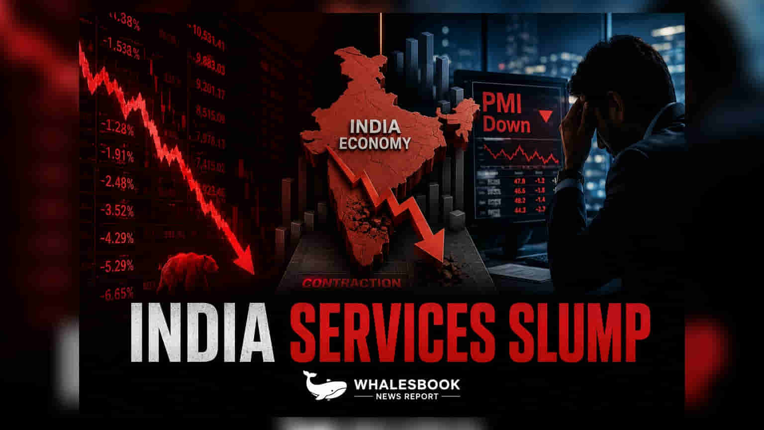 India Services Growth Hits 17-Month Low in June