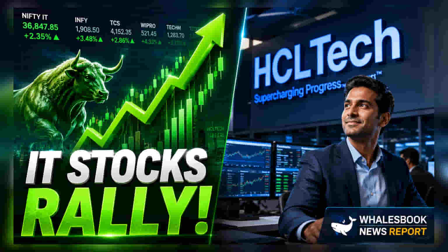 HCLTech Shares Rise 5.8% as IT Stocks Lead Market Gains