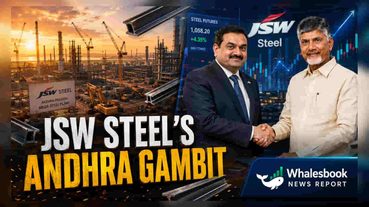 JSW Steel ਦੀਆਂ ਖਬਰਾਂ: ਆਂਧਰਾ ਪ੍ਰਦੇਸ਼ 'ਚ ਲੱਗੇਗਾ ₹16,350 ਕਰੋੜ ਦਾ ਨਵਾਂ ਪਲਾਂਟ!