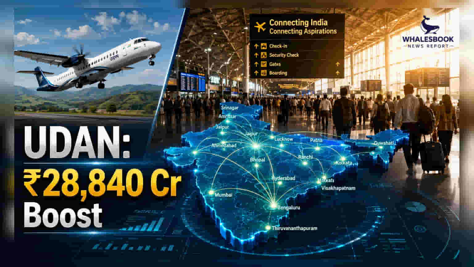 UDAN Scheme: સરકારે પ્રાદેશિક ઉડ્ડયન માટે ₹28,840 કરોડનું ફંડ જાહેર કર્યું!