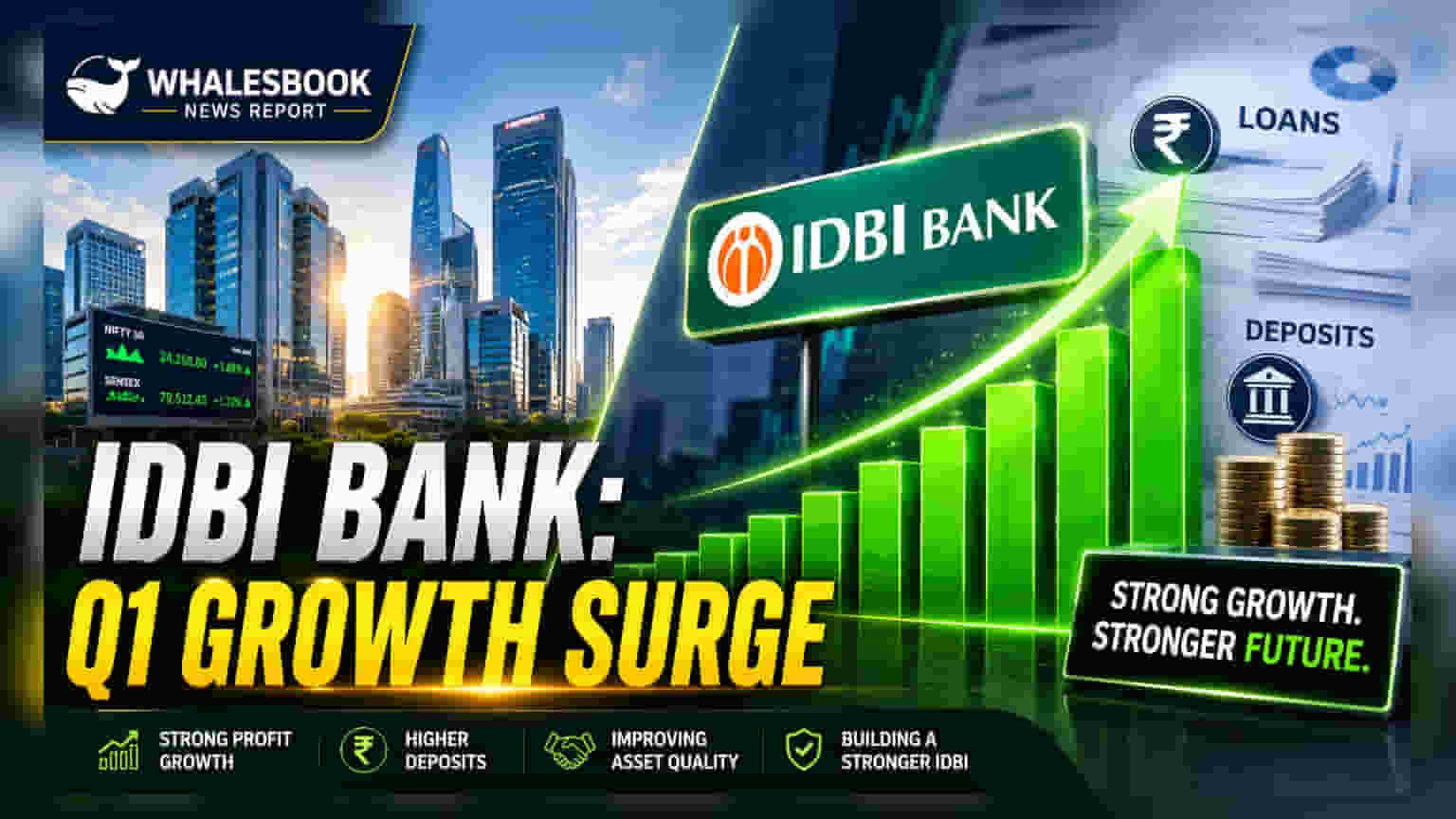 IDBI Bank Q1 Business 'ਚ 15% ਦਾ ਵਾਧਾ: ਕੁੱਲ ਕਾਰੋਬਾਰ ₹5.84 ਲੱਖ ਕਰੋੜ