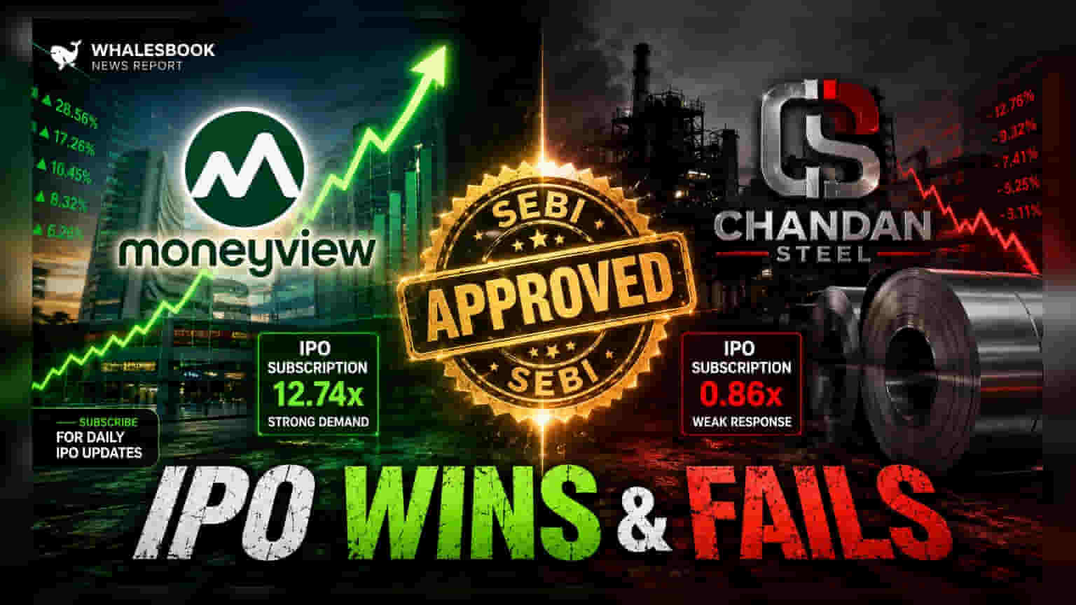 SEBI का बड़ा फैसला: Moneyview और Chandan Steel के IPO को हरी झंडी, Shivganga Drillers ने वापस लिए प्लान