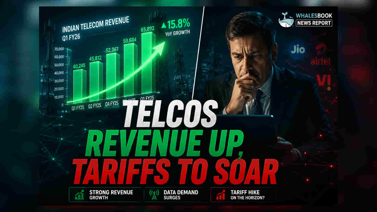 Telecom Revenue Expected to Rise in June Quarter; Tariff Hikes Eyed
