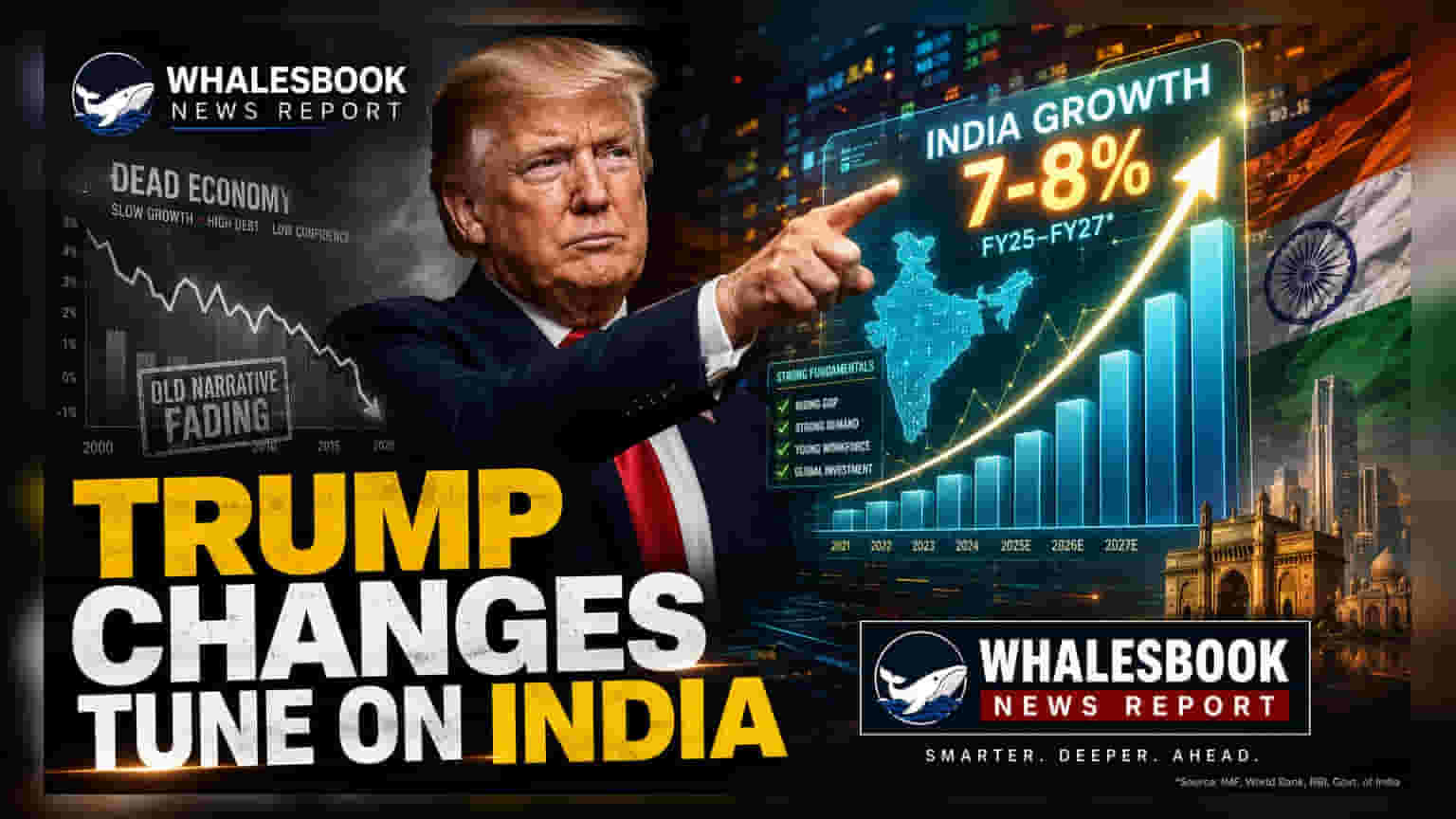 Trump Lauds India’s 7-8% Growth Amidst Trade Deal Progress