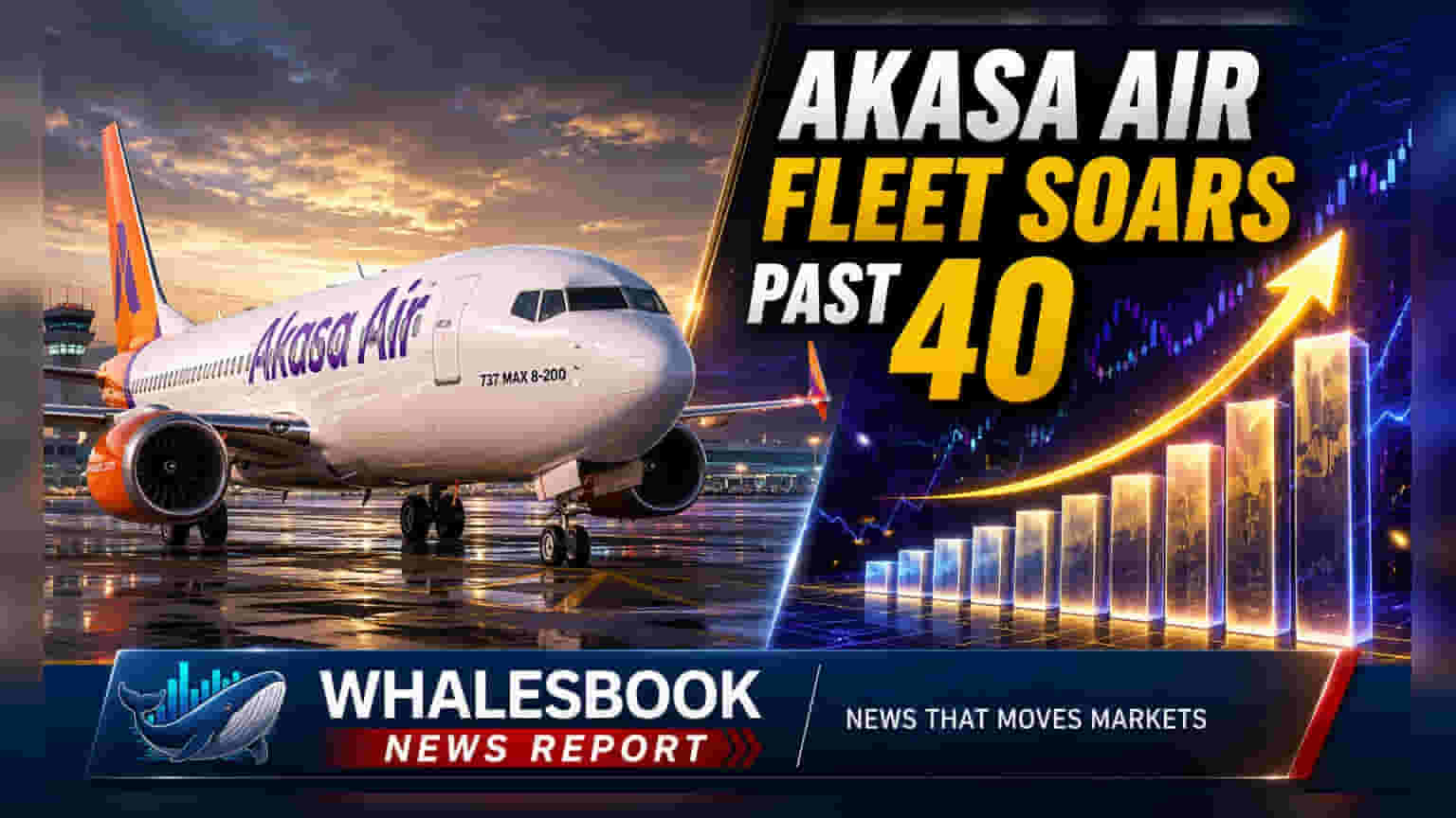 Akasa Air નો કાફલો 40 વિમાનો સુધી પહોંચ્યો, વિસ્તરણની ગતિ યથાવત