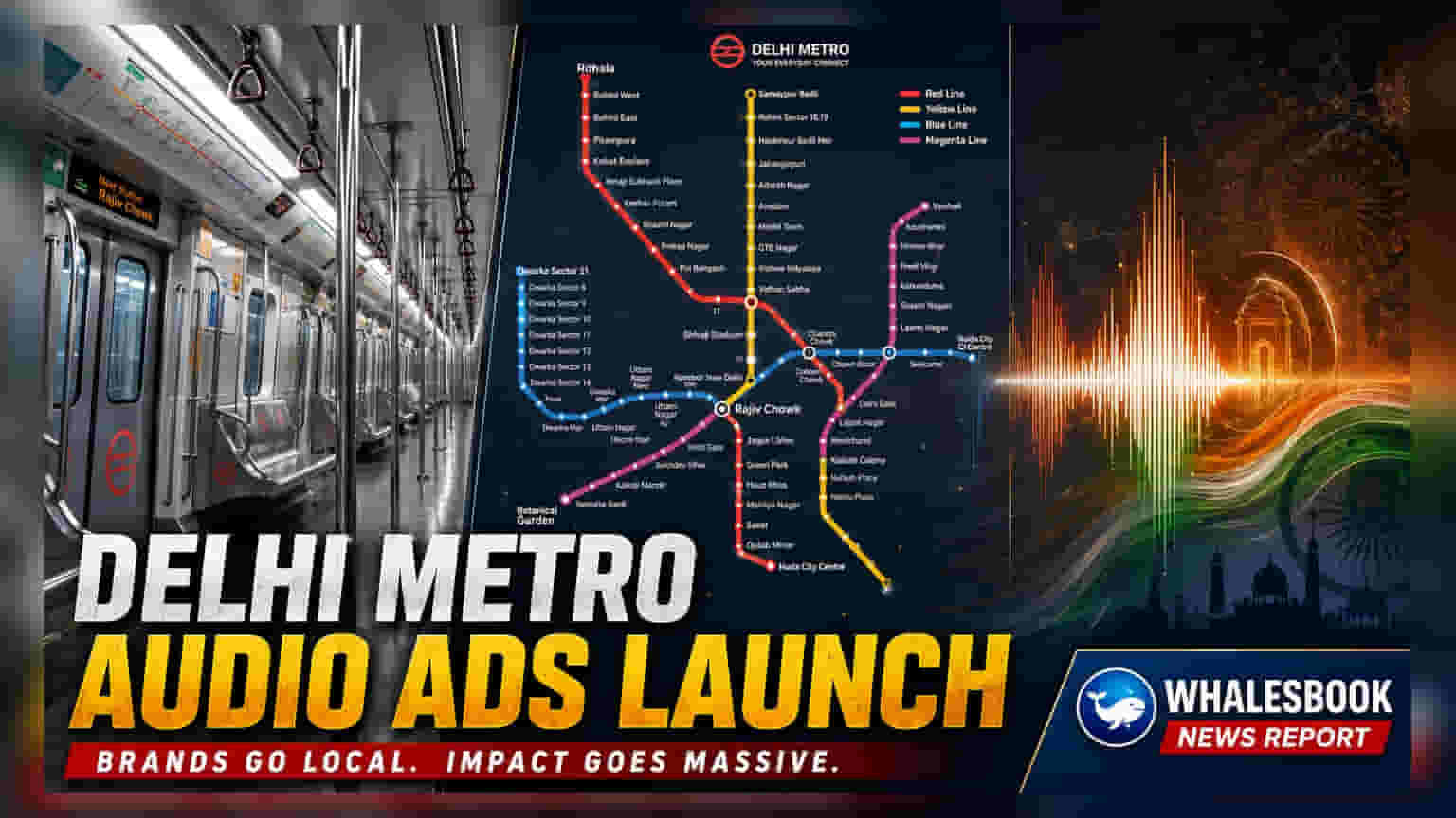 DMRC Expands In-Train Audio Ads to Red, Yellow, Blue, Magenta Lines
