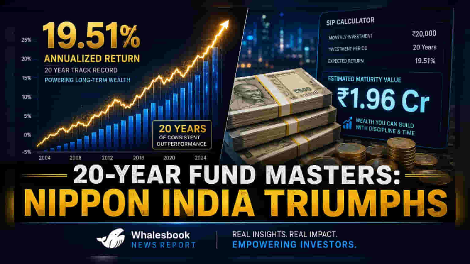 Nippon India Pharma Fund: 20 વર્ષમાં ₹10,000 મહિને બન્યા ₹1.96 કરોડ! જાણો SIPના જાદુ સાથે જોખમ