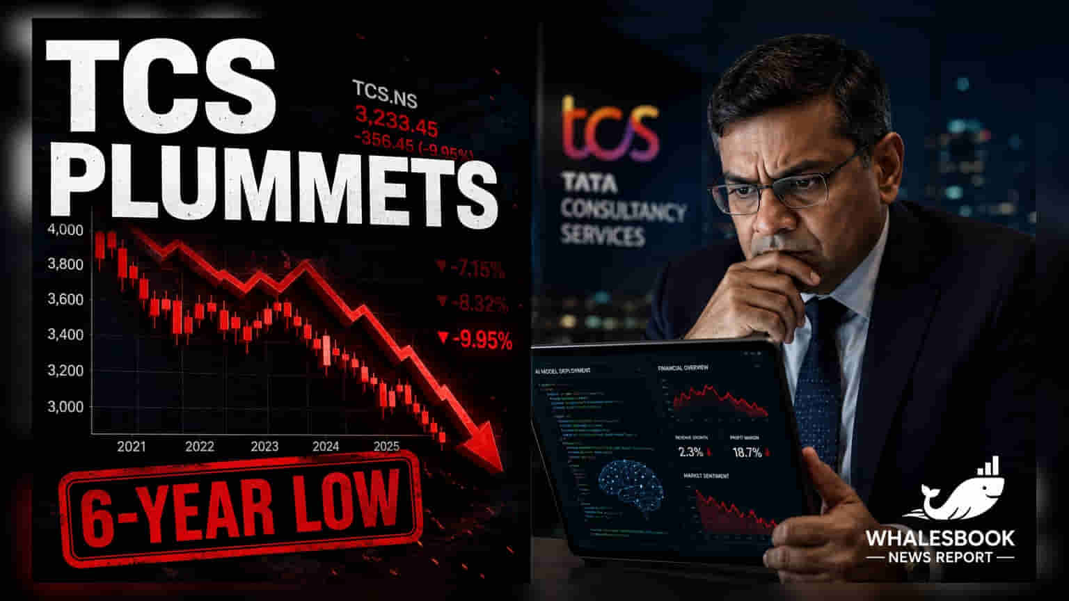 TCS Shares Face 35% Correction in 2026 Amid Earnings Worries