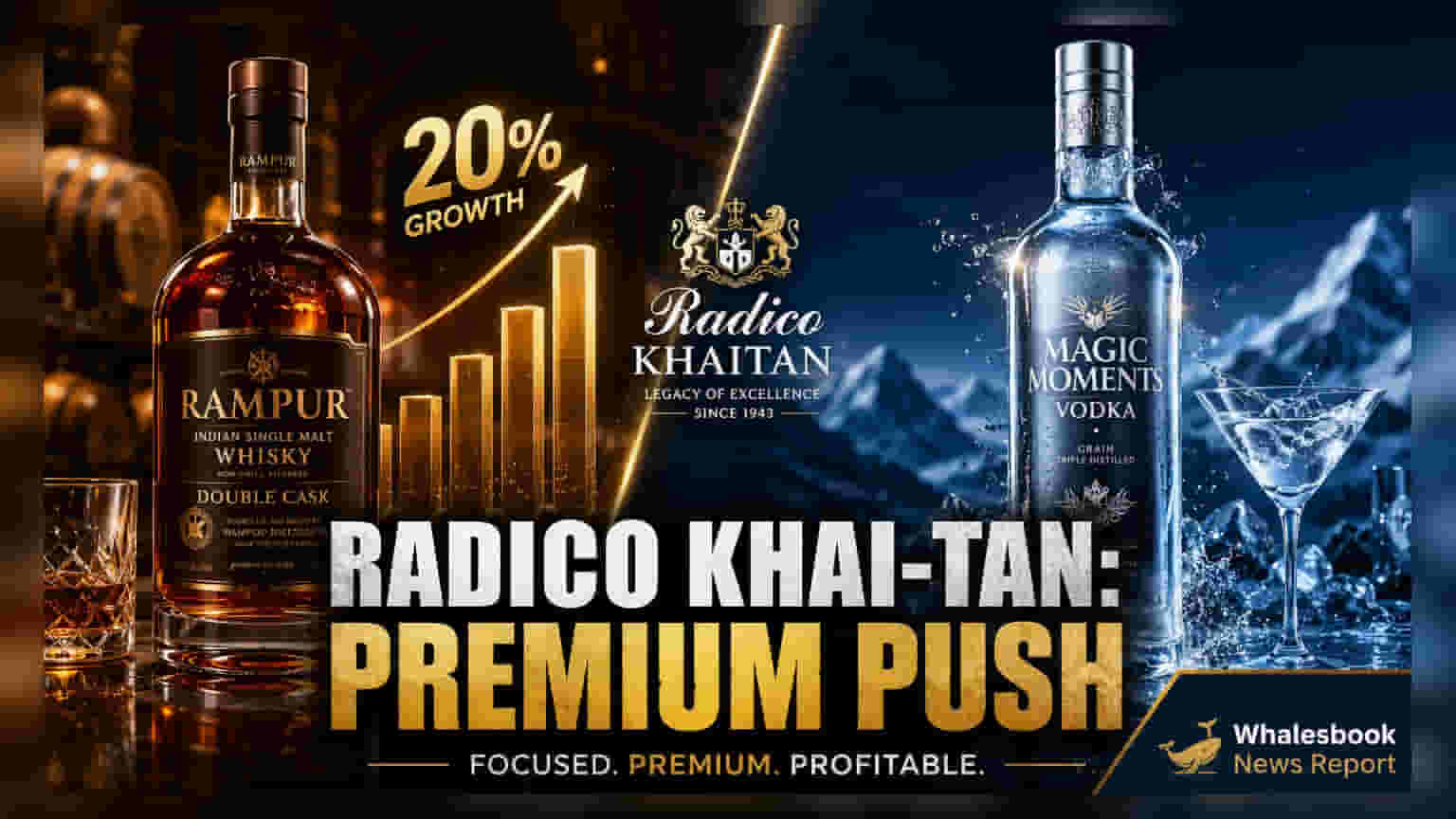 Radico Khaitan: அடுத்த 3 ஆண்டுகளுக்கு அதிரடி வளர்ச்சி! பிரீமியம் மதுபான விற்பனை 20% உயர்வு கணிப்பு