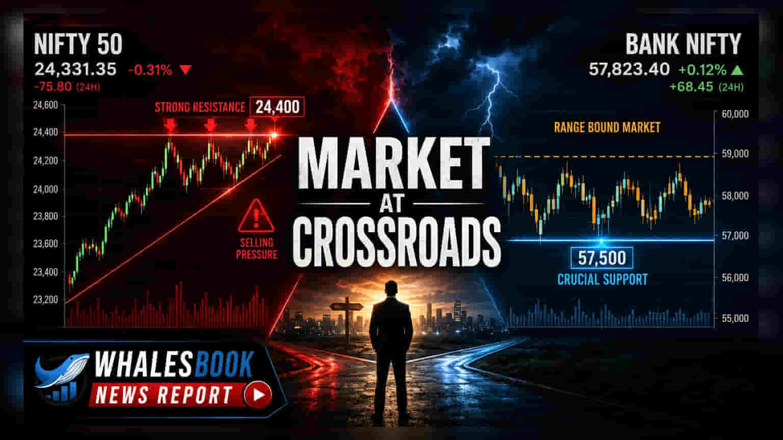 Nifty 50 ची 24,400 वर घट्ट पकड; Bank Nifty ब्रेकआउटच्या तयारीत!