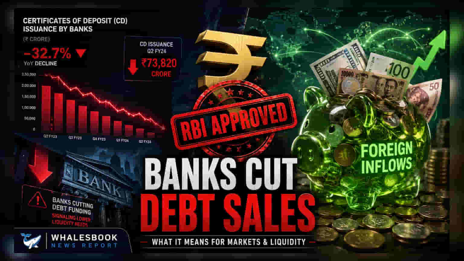Indian Banks Cut CD Issuance: स्वस्त परकीय चलनामुळे बँकांकडून तात्काळ कर्ज कमी