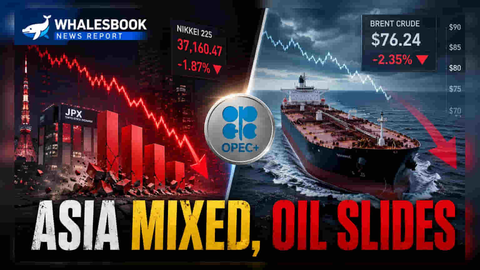 कच्चे तेल की कीमतों में गिरावट, OPEC+ ने बढ़ाया उत्पादन