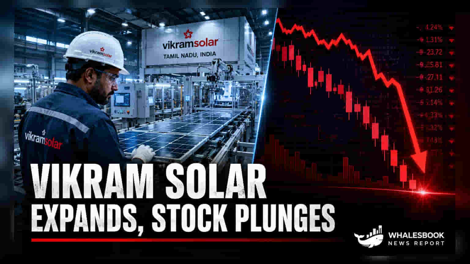 Vikram Solar के शेयर 52-Week Low के करीब, तमिलनाडु में नई फैक्ट्री शुरू