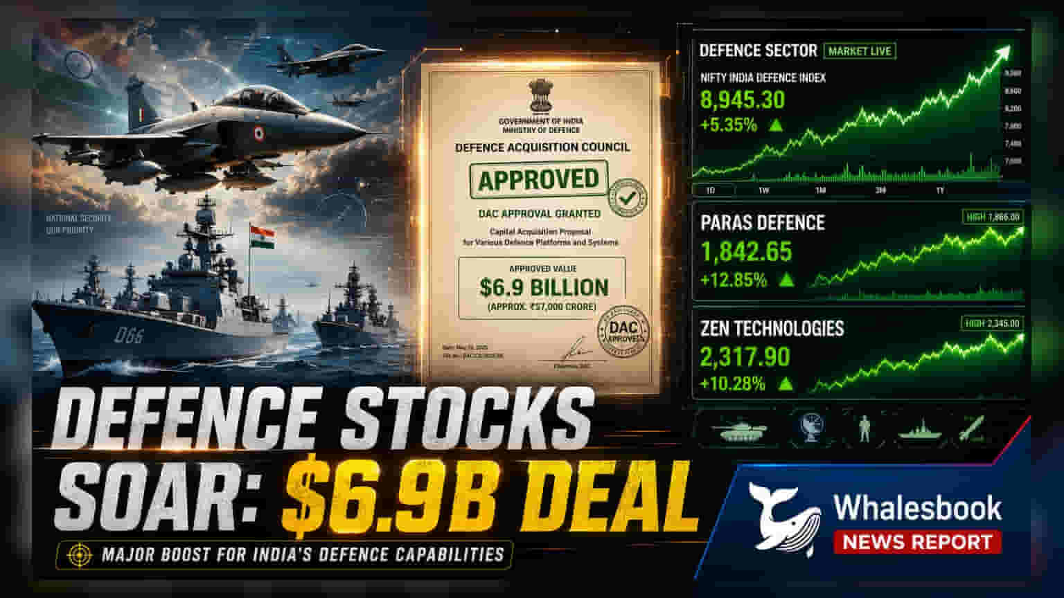 Defence Stocks में तूफानी तेजी! ₹52,000 करोड़ के रक्षा सौदों को मिली मंजूरी, निवेशकों में खुशी