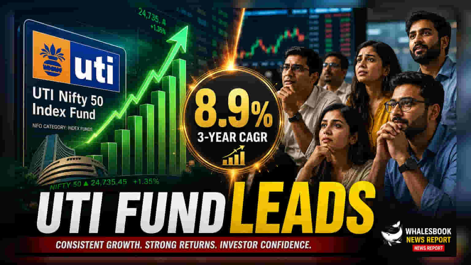 UTI Nifty 50 ఇండెక్స్ ఫండ్: 3 ఏళ్లలో బెస్ట్ పెర్ఫార్మెన్స్.. 8.9% CAGR తో టాప్ లో!