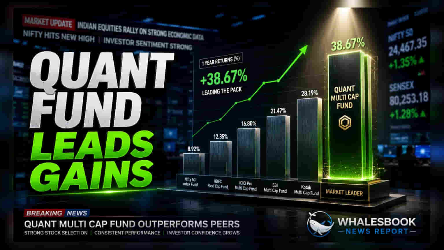 Quant Multi Cap Fund: ६ महिन्यांत तब्बल **7.8%** परतावा, इतरांना मागे टाकले!